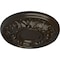 Ekena Millwork Odessa Ceiling Medallion (Fits Canopies up to 2 1/2"), Hand-Painted Stone Hearth, 7 1/2"OD x 1 1/8"P CM07ODSHF - alternate 4
